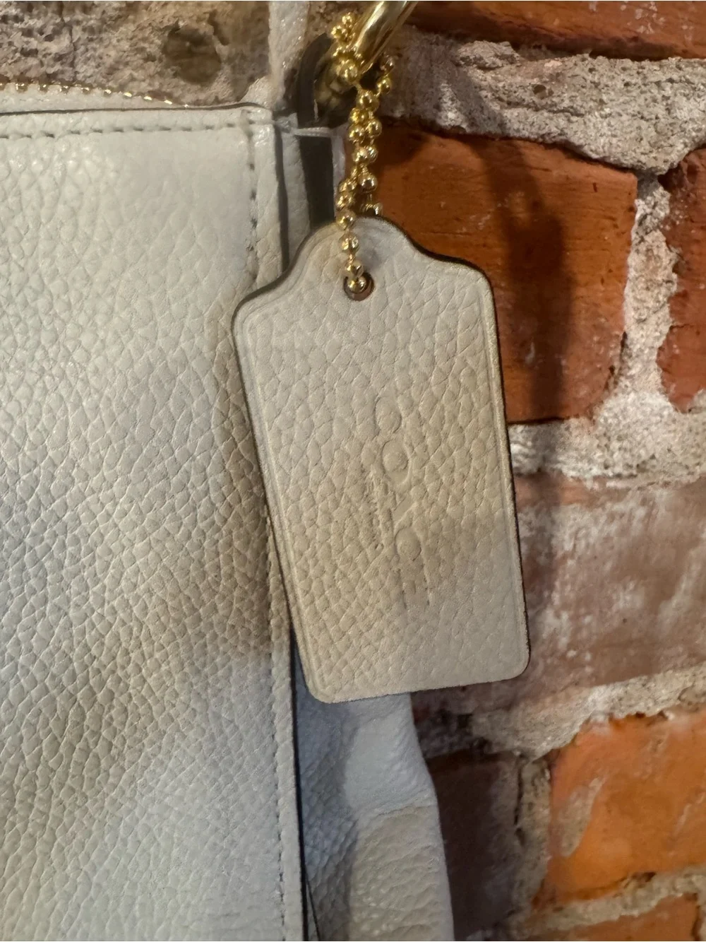 Coach Pebbled Leather Turnlock Hobo Bag